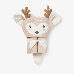 Elegant Baby Fawn Bath Wrap Hooded Towel